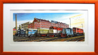 PRODÁNO.  ČKD Lokomotivka as - Jiří Bouda - grafika